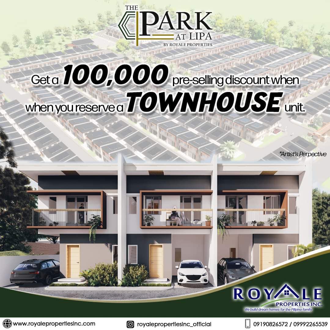 Hanap Bahay Philippines house and lot townhouse The Park at Lipa