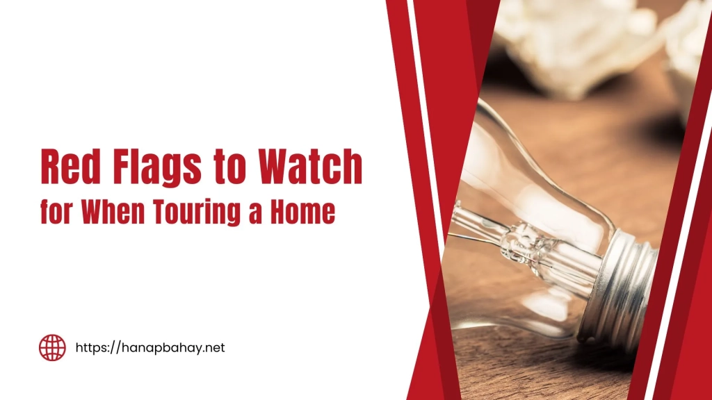 red flags when touring a home